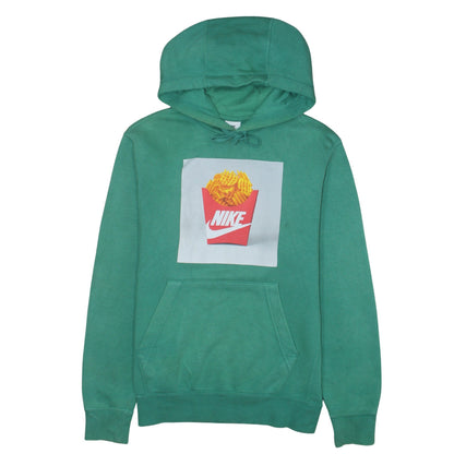 Mens UK Size XS Nike Green Pullover Hoodie