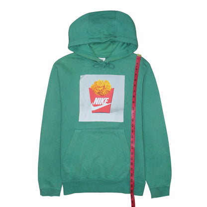 Mens UK Size XS Nike Green Pullover Hoodie