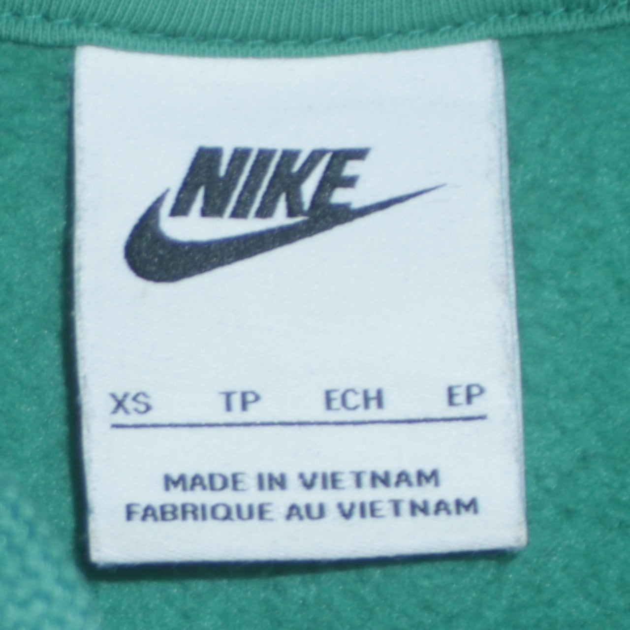 Mens UK Size XS Nike Green Pullover Hoodie