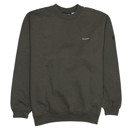 Mens UK Size M Reebok Green Pullover Sweatshirt