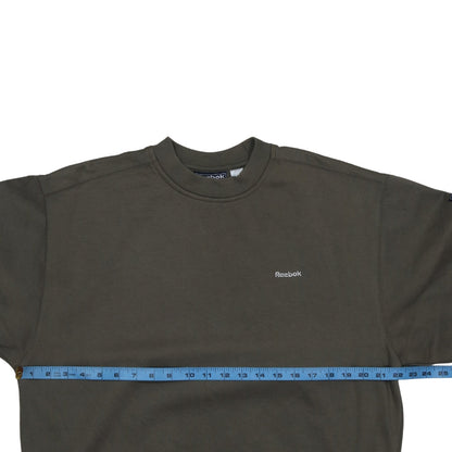 Mens UK Size M Reebok Green Pullover Sweatshirt