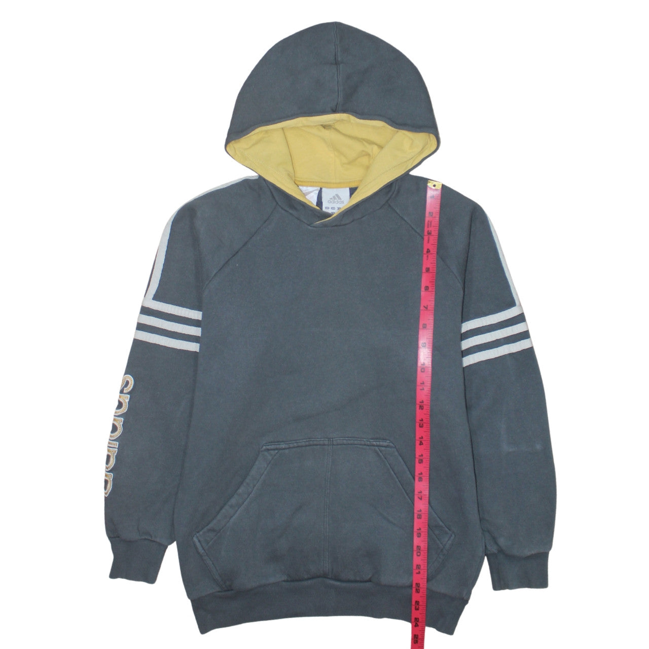 Teens UK Size 164 adidas Grey Pullover Hoodie