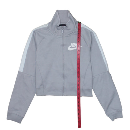 Womens UK Size S Nike Grey Full Zip Hoodie