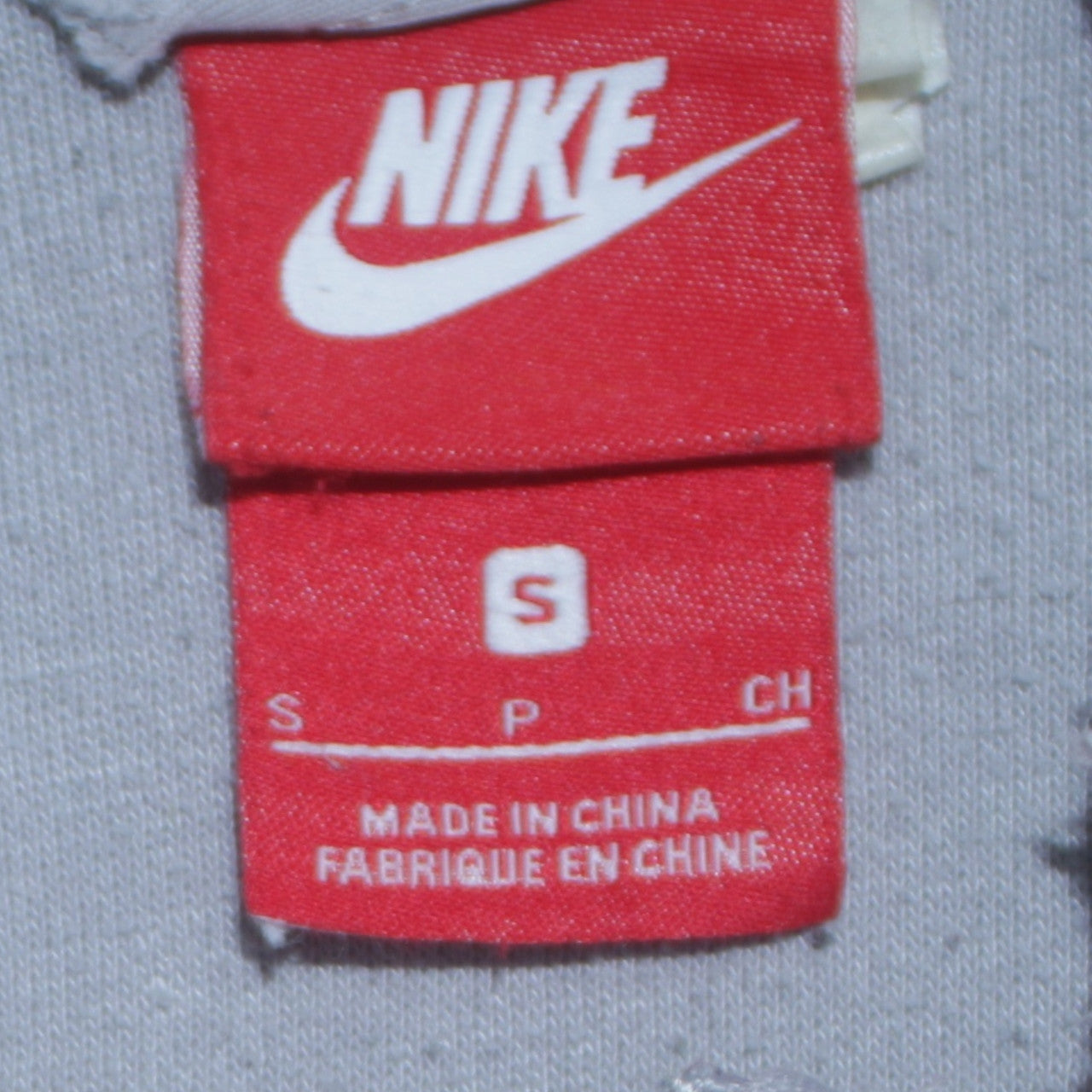 Womens UK Size S Nike Grey Full Zip Hoodie