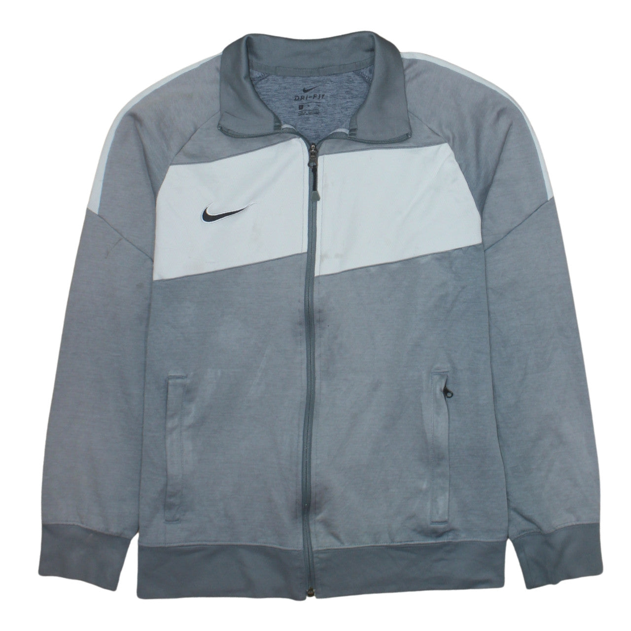 Mens UK Size M Nike Grey Full Zip Sweatshirt