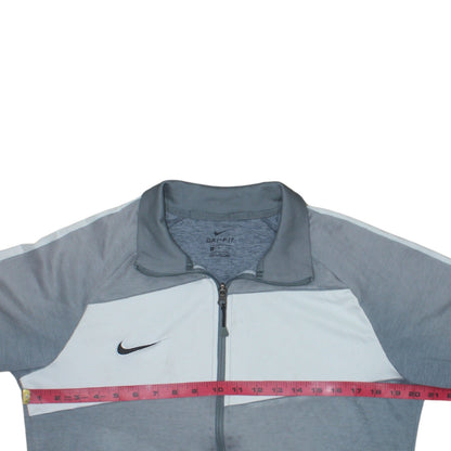 Mens UK Size M Nike Grey Full Zip Sweatshirt