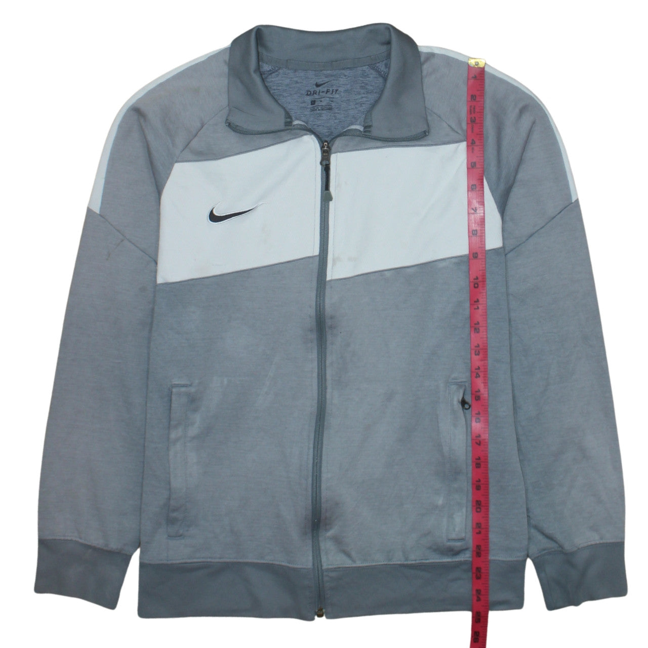 Mens UK Size M Nike Grey Full Zip Sweatshirt
