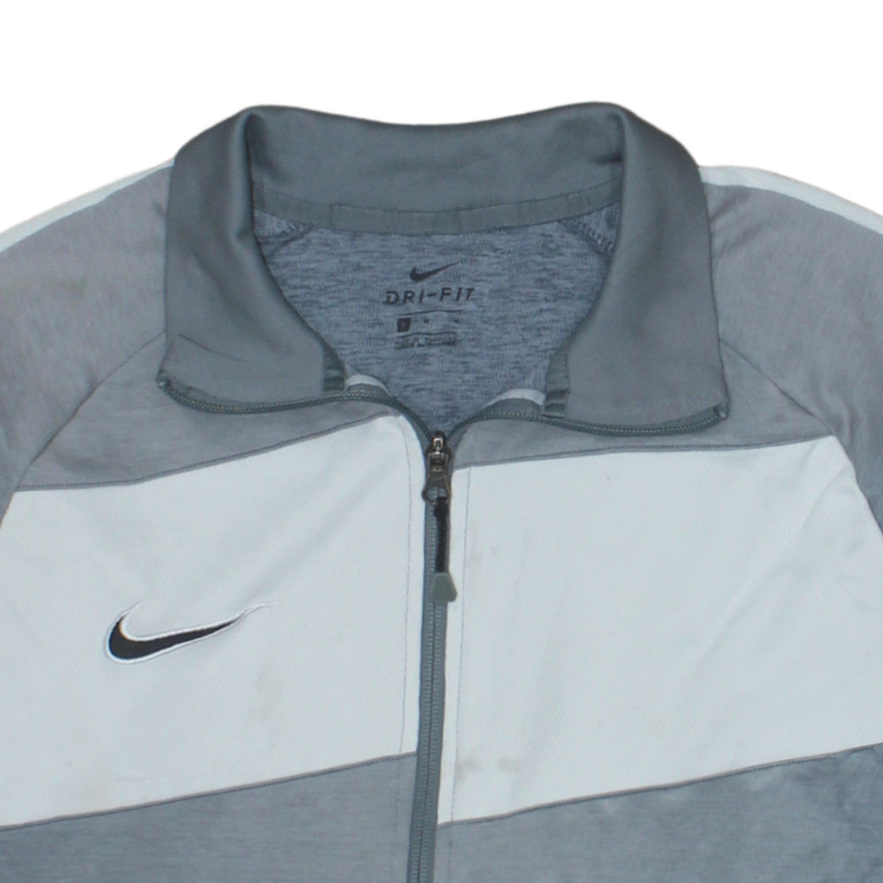 Mens UK Size M Nike Grey Full Zip Sweatshirt