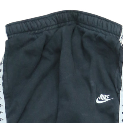 Mens UK Size S Nike Regular Fit Jogger Black Trousers