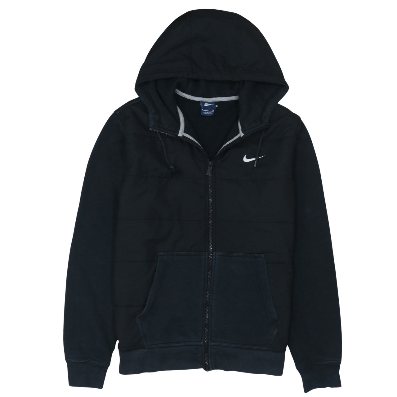 Mens UK Size M Nike Black Full Zip Hoodie
