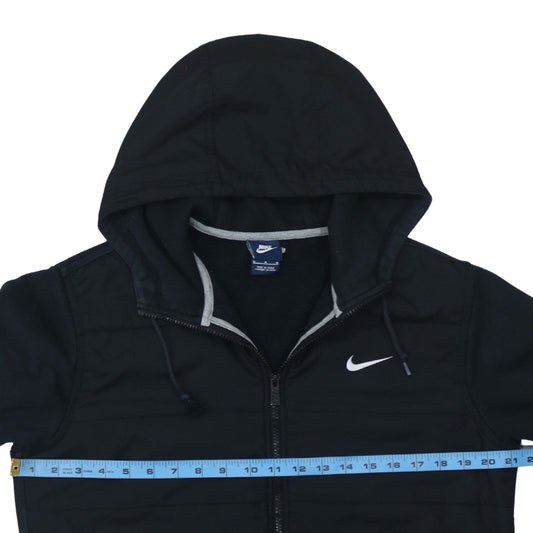 Mens UK Size M Nike Black Full Zip Hoodie