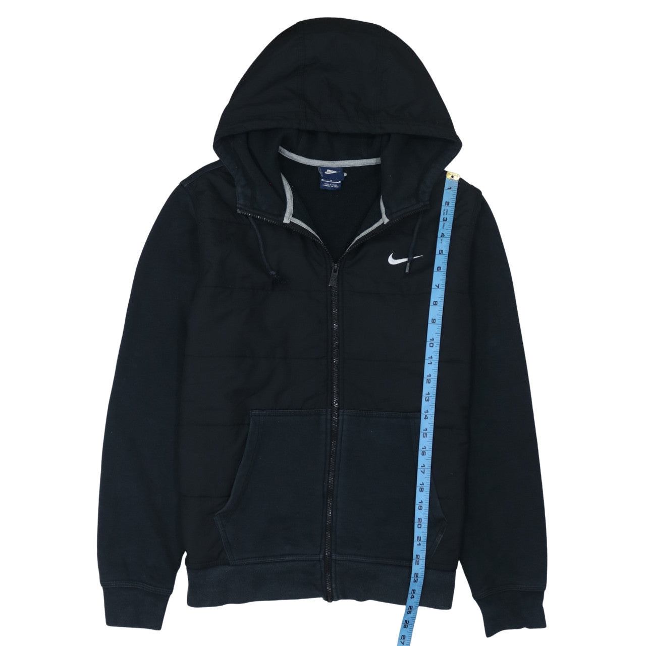 Mens UK Size M Nike Black Full Zip Hoodie