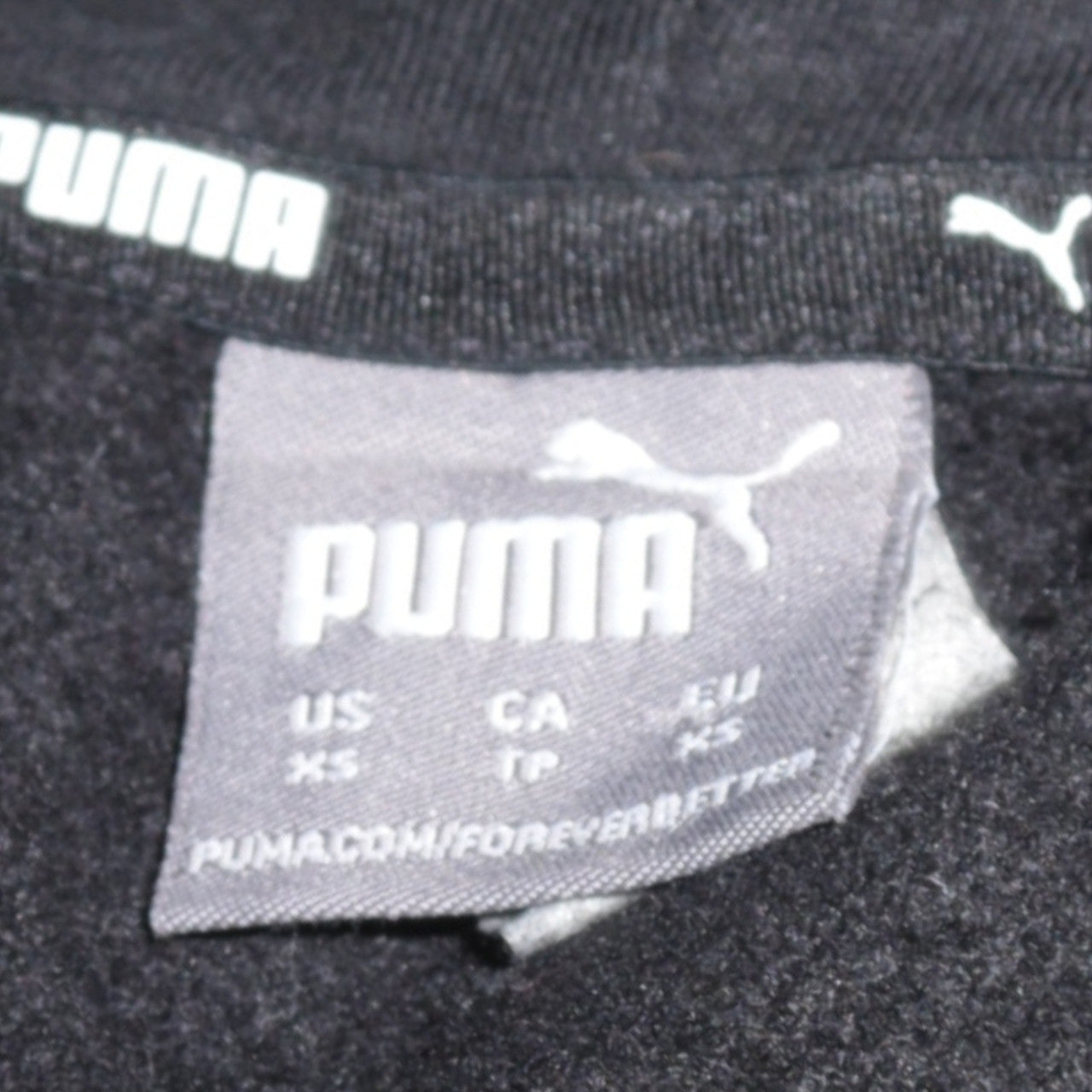 Mens UK Size XS PUMA Black Pullover Hoodie