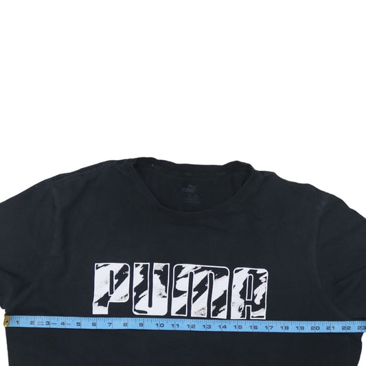 Puma Men's Black XL Sports Graphic Logo T-Shirt