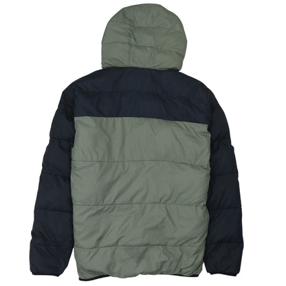 Champion Men's Green Hooded Puffer Jacket Medium