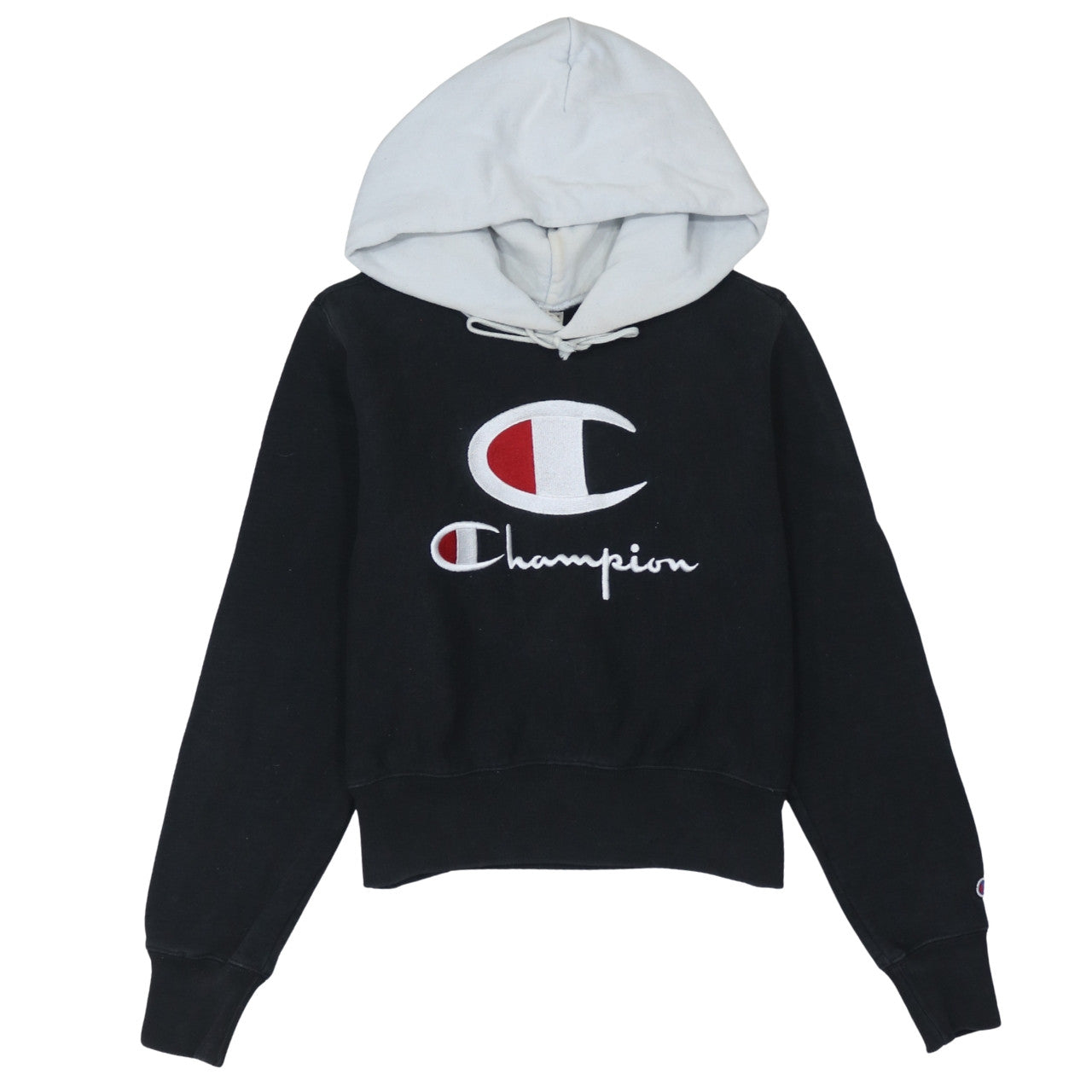 Womens UK Size L Champion Black Pullover Hoodie