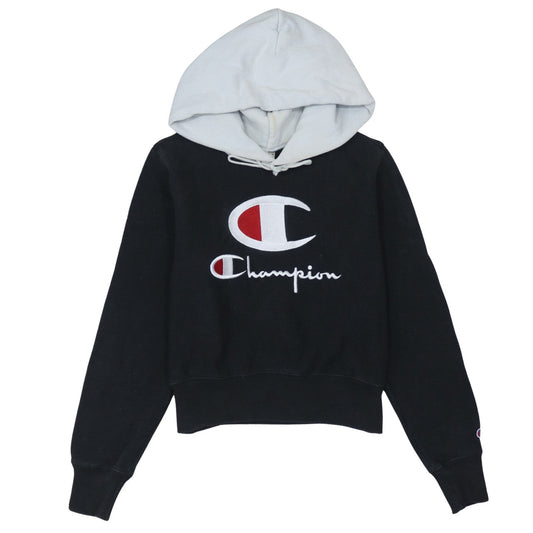 Womens UK Size L Champion Black Pullover Hoodie