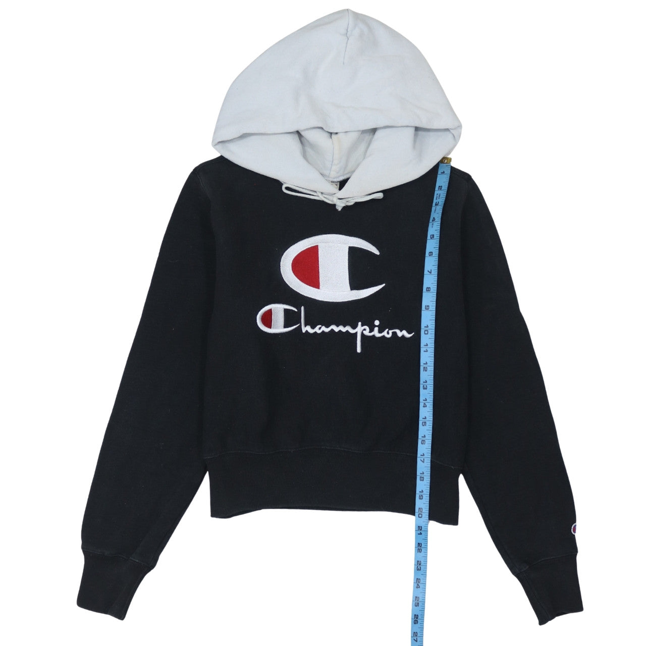 Womens UK Size L Champion Black Pullover Hoodie