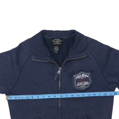 Mens UK Size S Ralph Lauren Blue Full Zip Sweatshirt