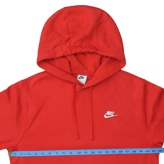Mens UK Size S Nike Red Pullover Hoodie