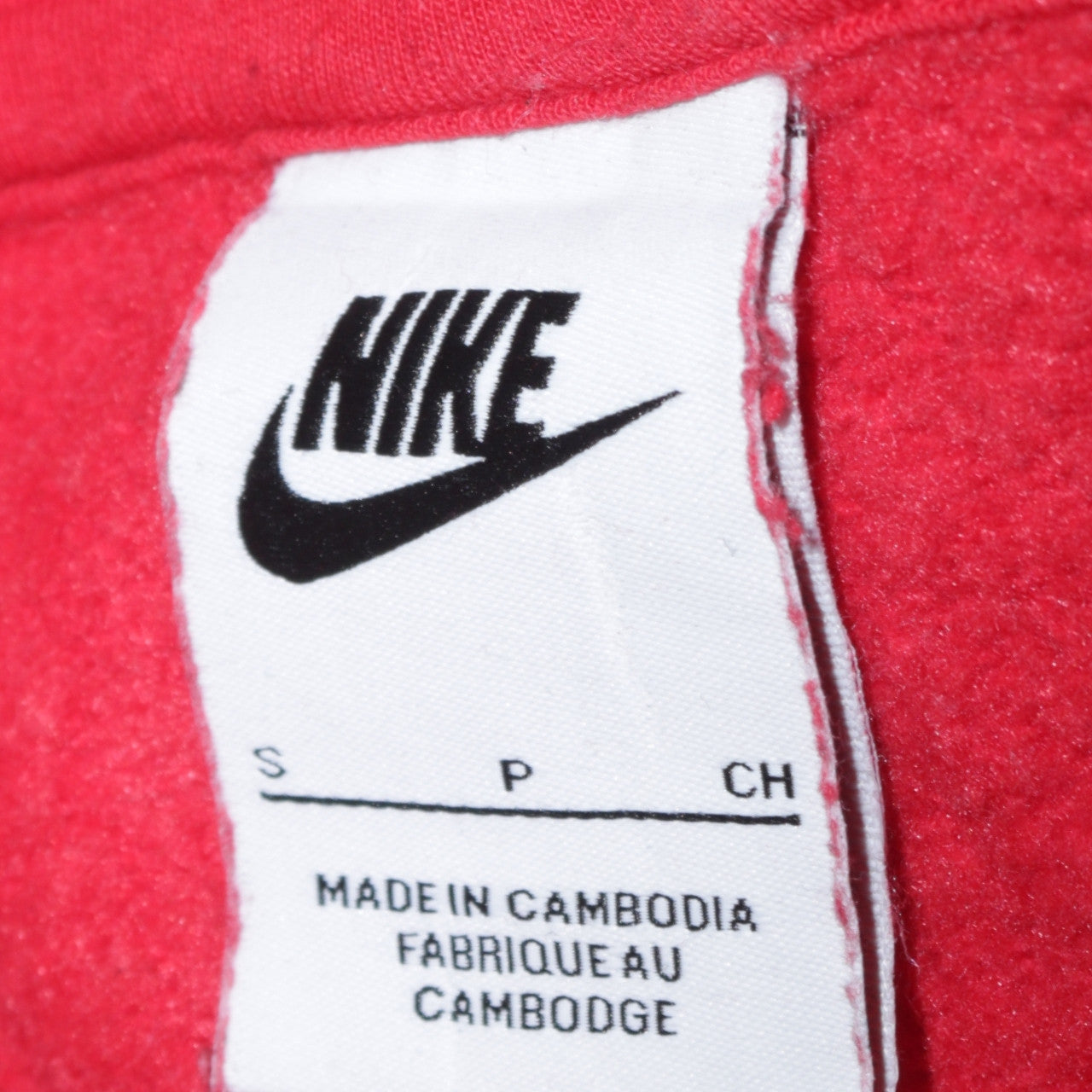 Mens UK Size S Nike Red Pullover Hoodie