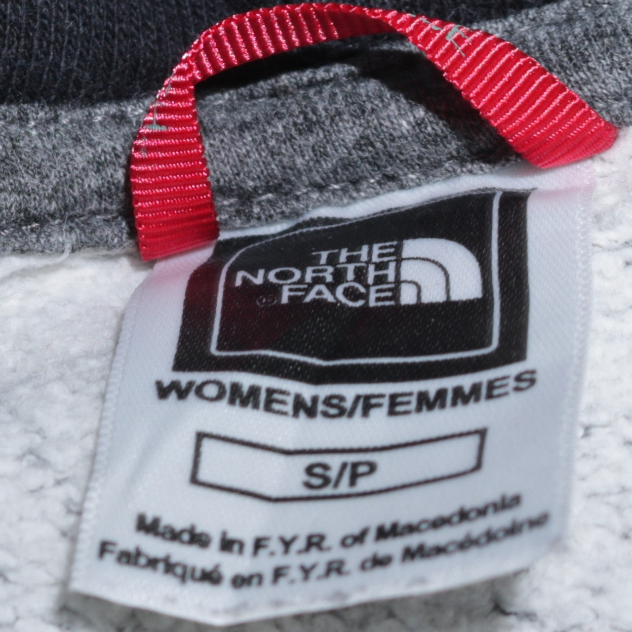 Womens UK Size S The North Face Grey Pullover Hoodie