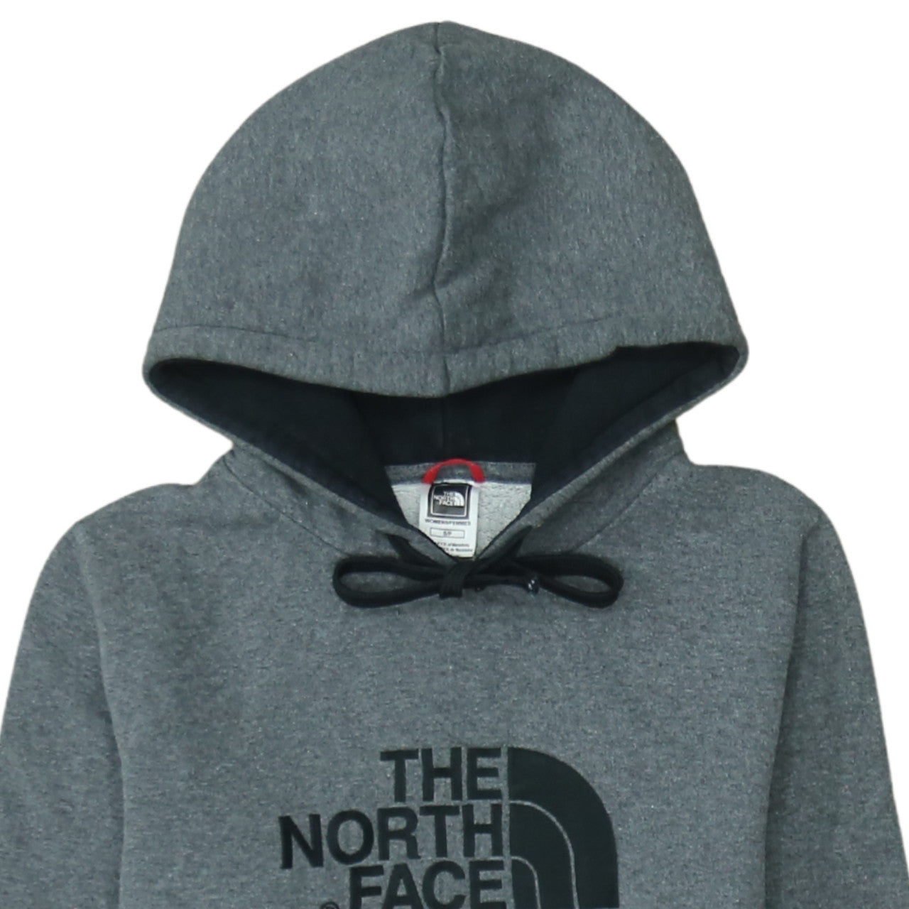 Womens UK Size S The North Face Grey Pullover Hoodie