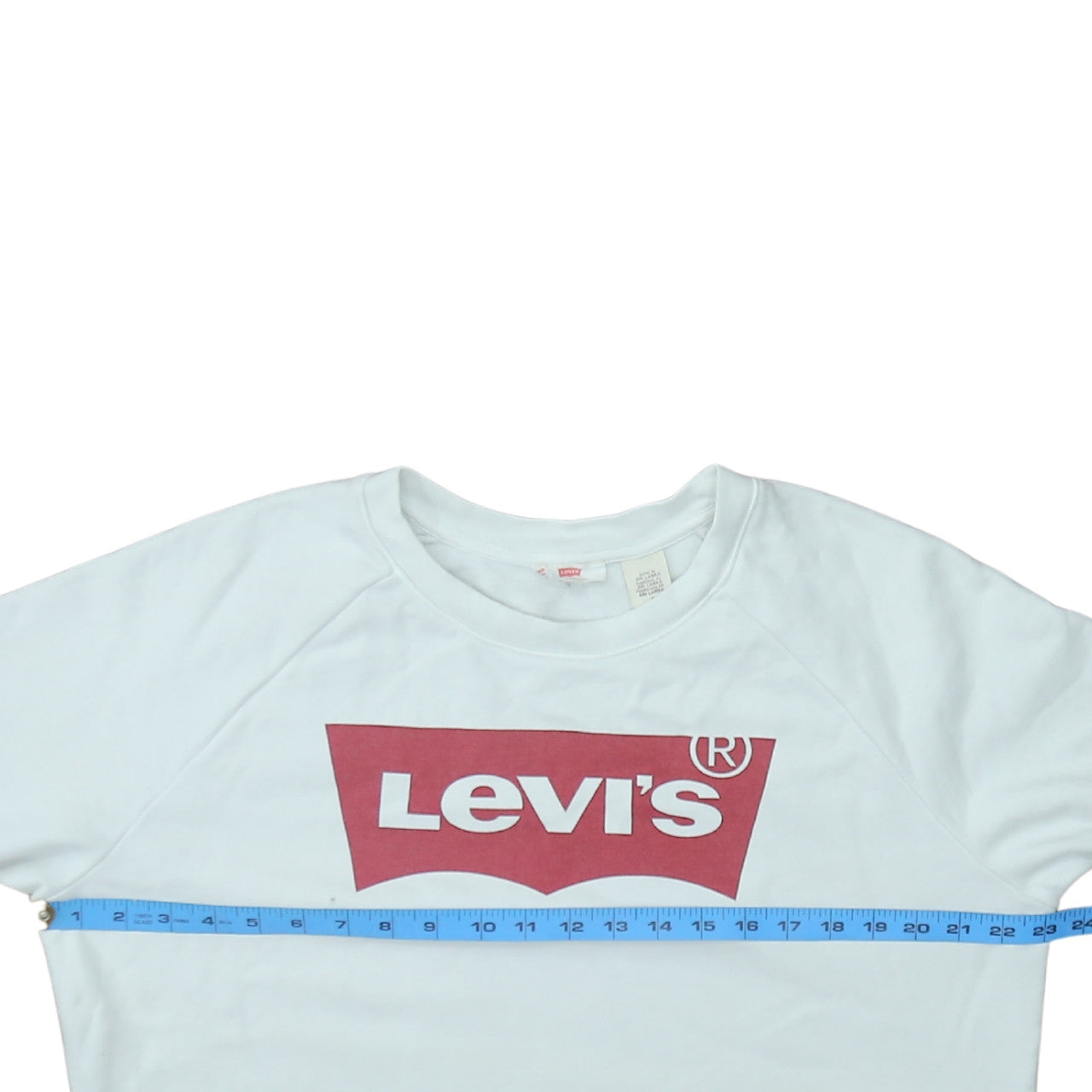 Womens UK Size M Levi's White Pullover Sweatshirt