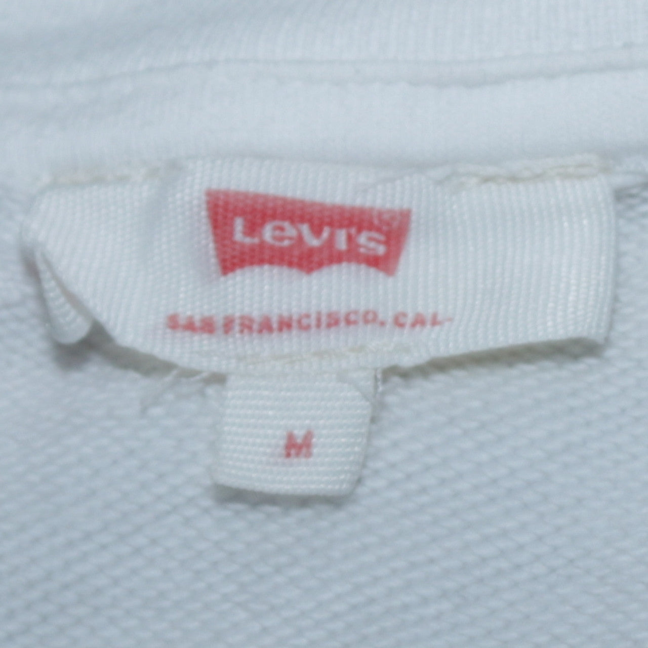 Womens UK Size M Levi's White Pullover Sweatshirt