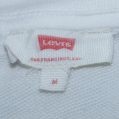 Womens UK Size M Levi's White Pullover Sweatshirt