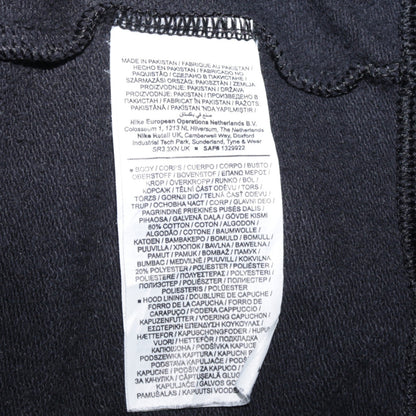 Mens UK Size XS Nike Black Full Zip Hoodie