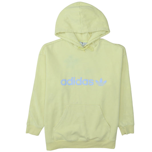 Womens UK Size XL adidas Yellow Pullover Hoodie