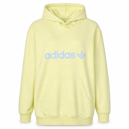 Womens UK Size XL adidas Yellow Pullover Hoodie