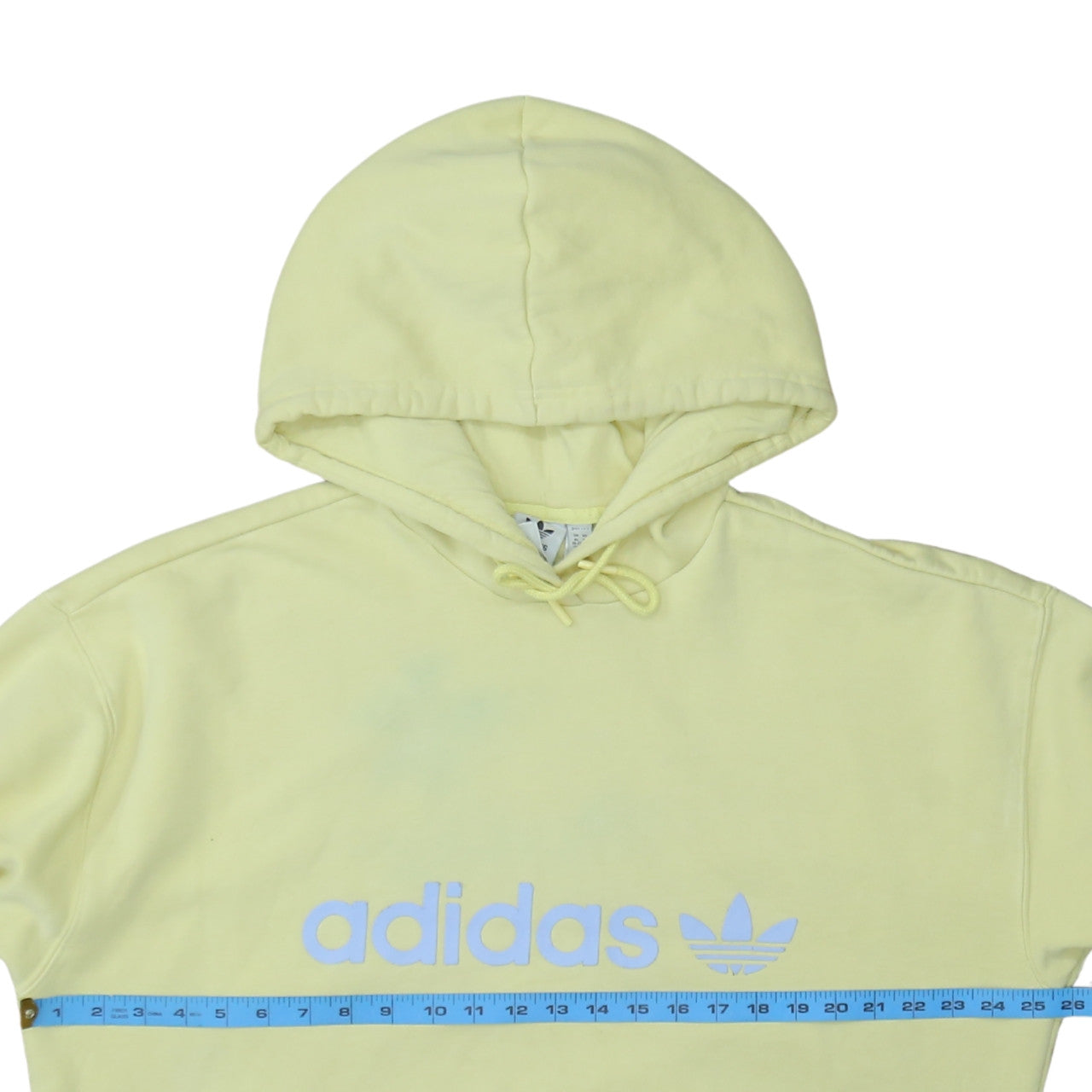 Womens UK Size XL adidas Yellow Pullover Hoodie