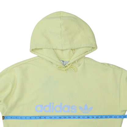 Womens UK Size XL adidas Yellow Pullover Hoodie