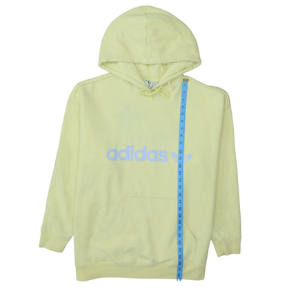 Womens UK Size XL adidas Yellow Pullover Hoodie