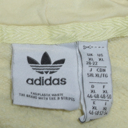 Womens UK Size XL adidas Yellow Pullover Hoodie