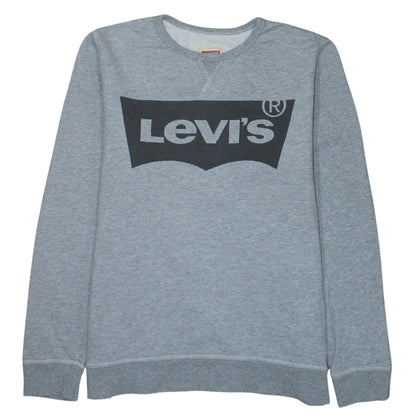 Levi's Boys Grey Logo Pullover Sweatshirt Size 16 Years Crew Neck