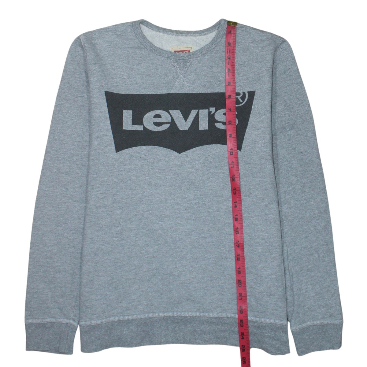 Levi's Boys Grey Logo Pullover Sweatshirt Size 16 Years Crew Neck