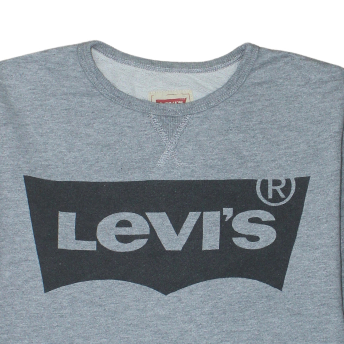 Levi's Boys Grey Logo Pullover Sweatshirt Size 16 Years Crew Neck