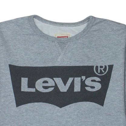 Levi's Boys Grey Logo Pullover Sweatshirt Size 16 Years Crew Neck