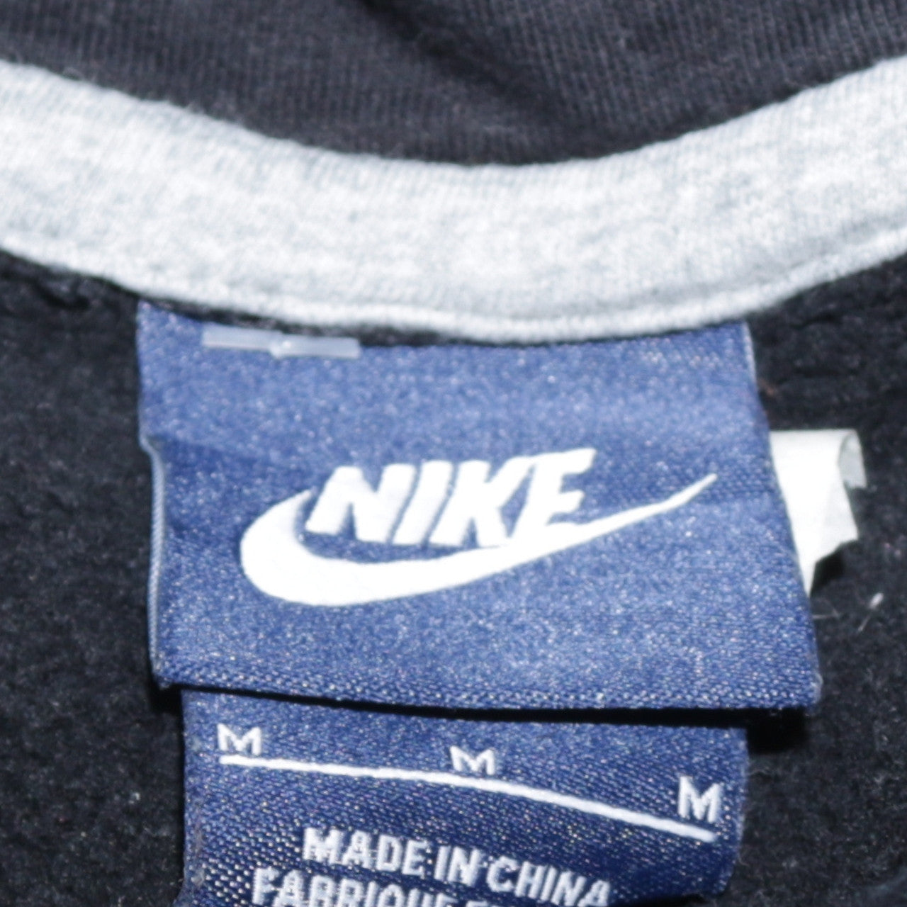 Mens UK Size M Nike Black Pullover Hoodie