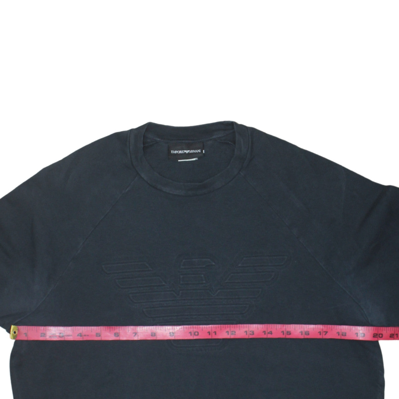 Mens UK Size M Emporio Armani Black Pullover Sweatshirt