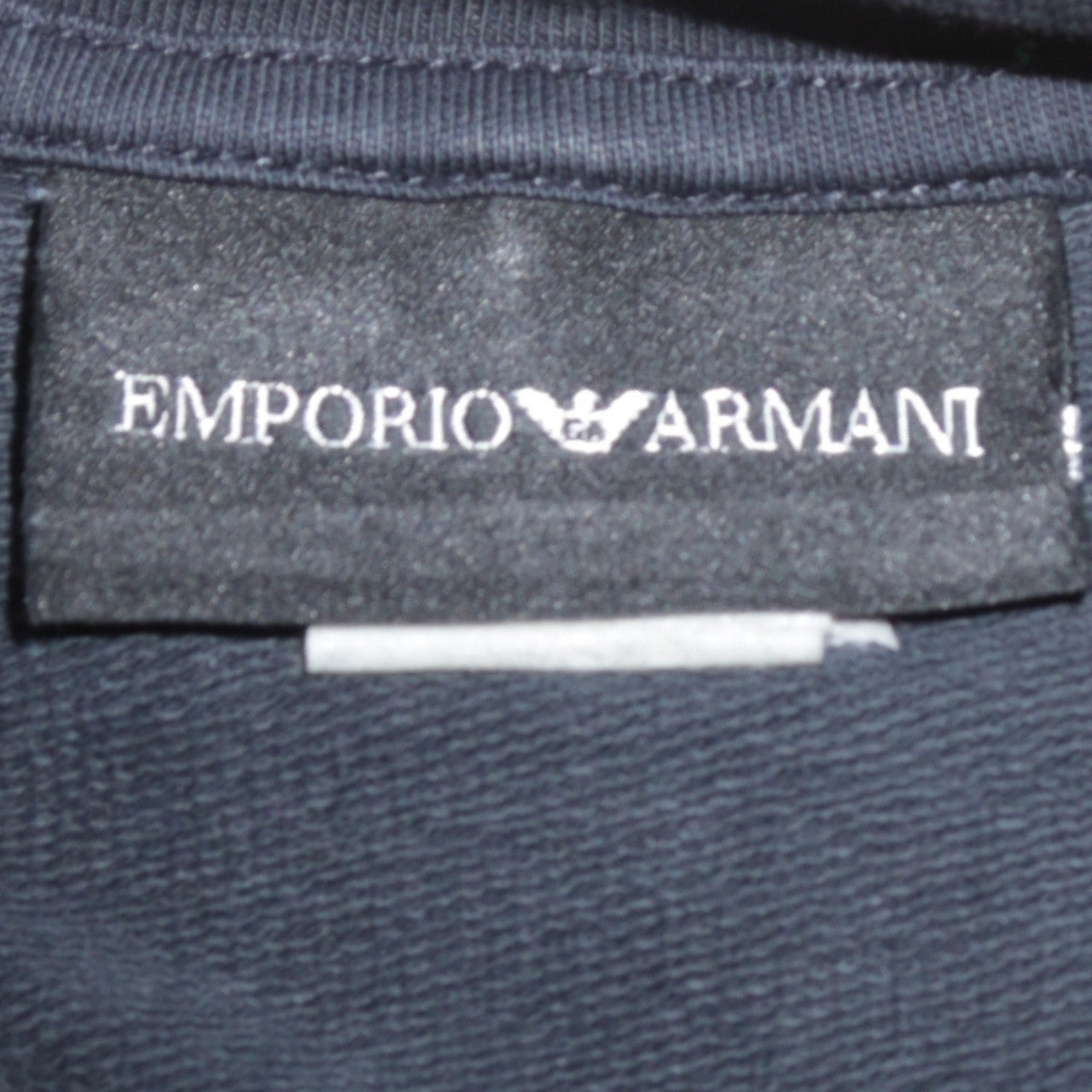 Mens UK Size M Emporio Armani Black Pullover Sweatshirt
