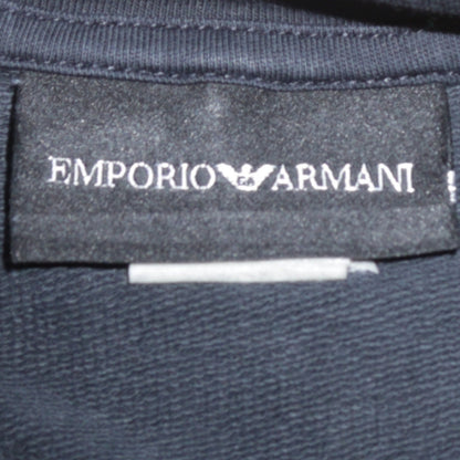 Mens UK Size M Emporio Armani Black Pullover Sweatshirt