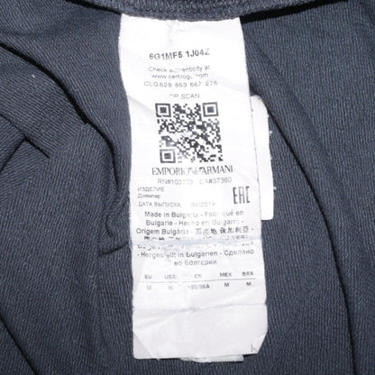 Mens UK Size M Emporio Armani Black Pullover Sweatshirt