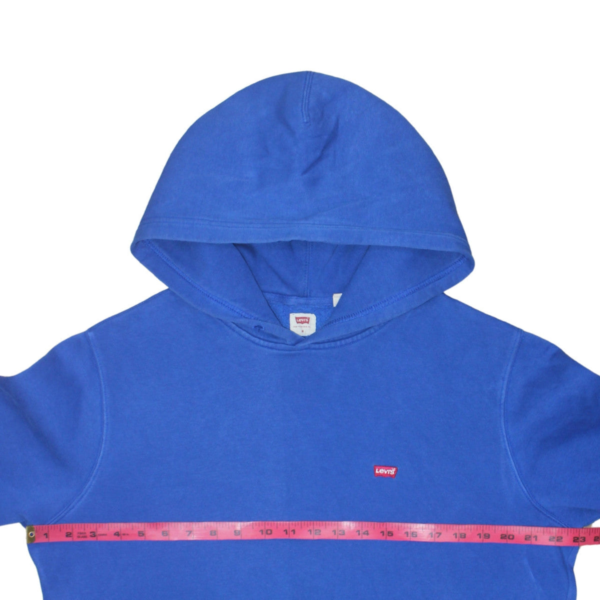 Mens UK Size M Levi's Blue Pullover Hoodie