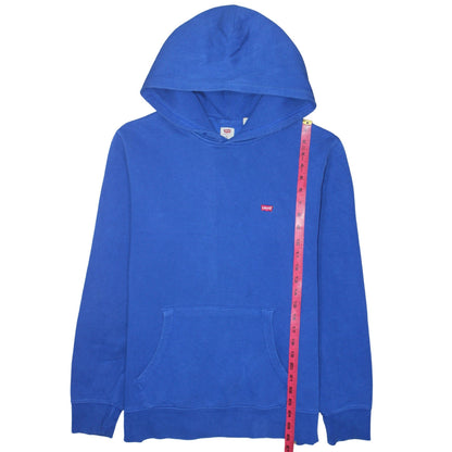 Mens UK Size M Levi's Blue Pullover Hoodie