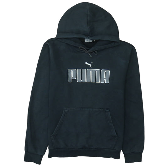 Womens UK Size S PUMA Black Pullover Hoodie