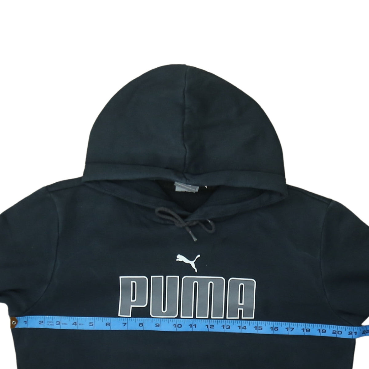 Womens UK Size S PUMA Black Pullover Hoodie
